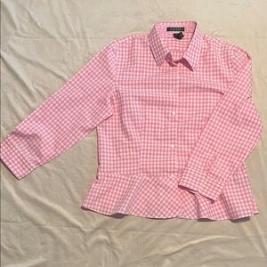 Pink Gingham girls Ralph Lauren Shirt